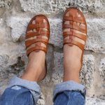 mens leather sandals Italy