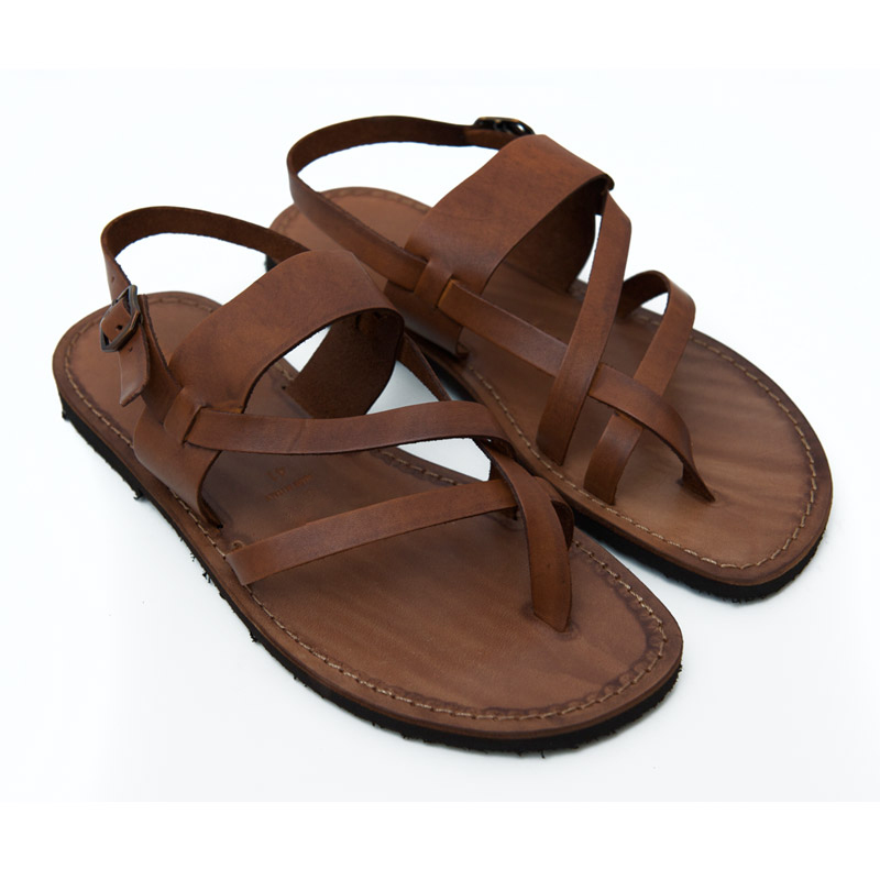 【MODERNIF】Oud leather flip flops Women's Low Italian Leather Flip Flops Artisan Flower Ostuni