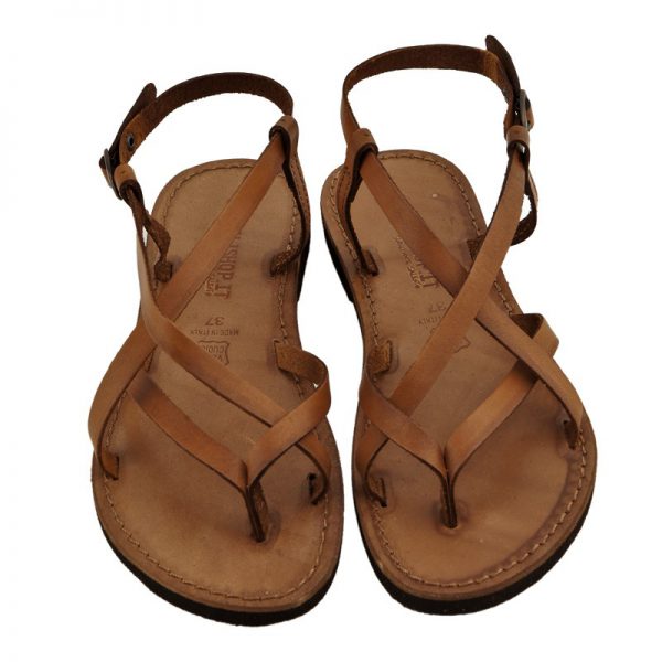 Women's Collier Strappy sandals in Cognac - Sandalishop.it