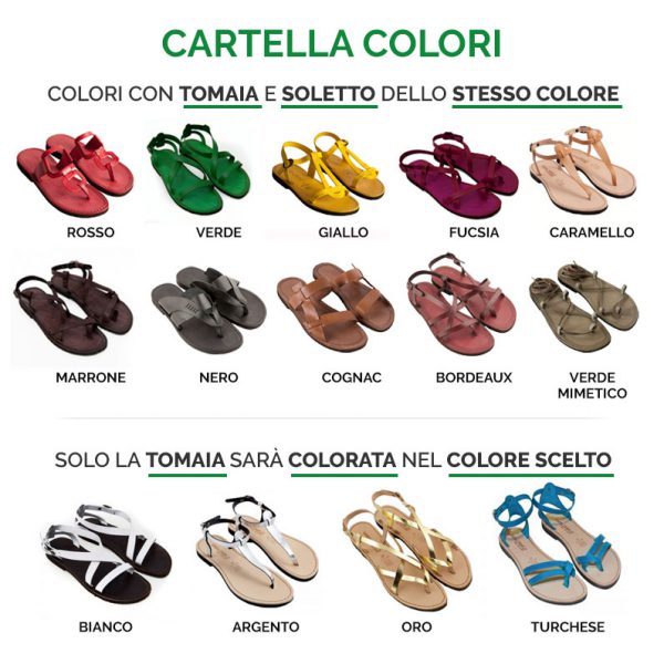 Sandali artigianali personalizzati online Collezione donna Sandalishop