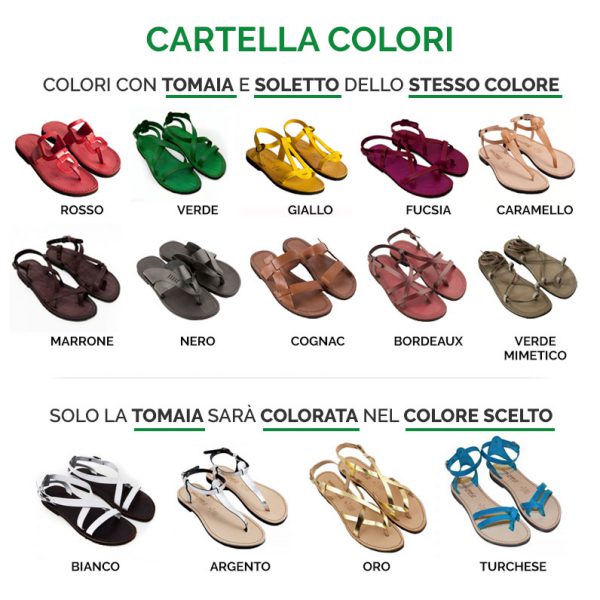 Sandali artigianali personalizzati online - Collezione donna -  Sandalishop.it