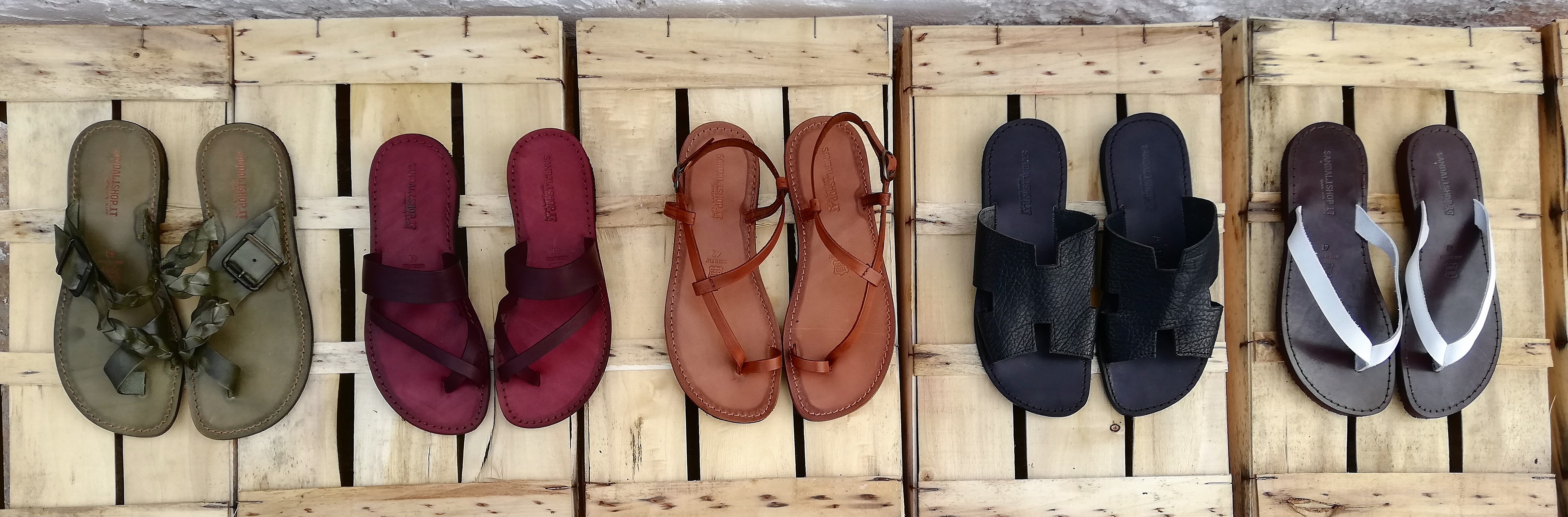 Men's Leather Sandals Handmade - Sandalishop.it