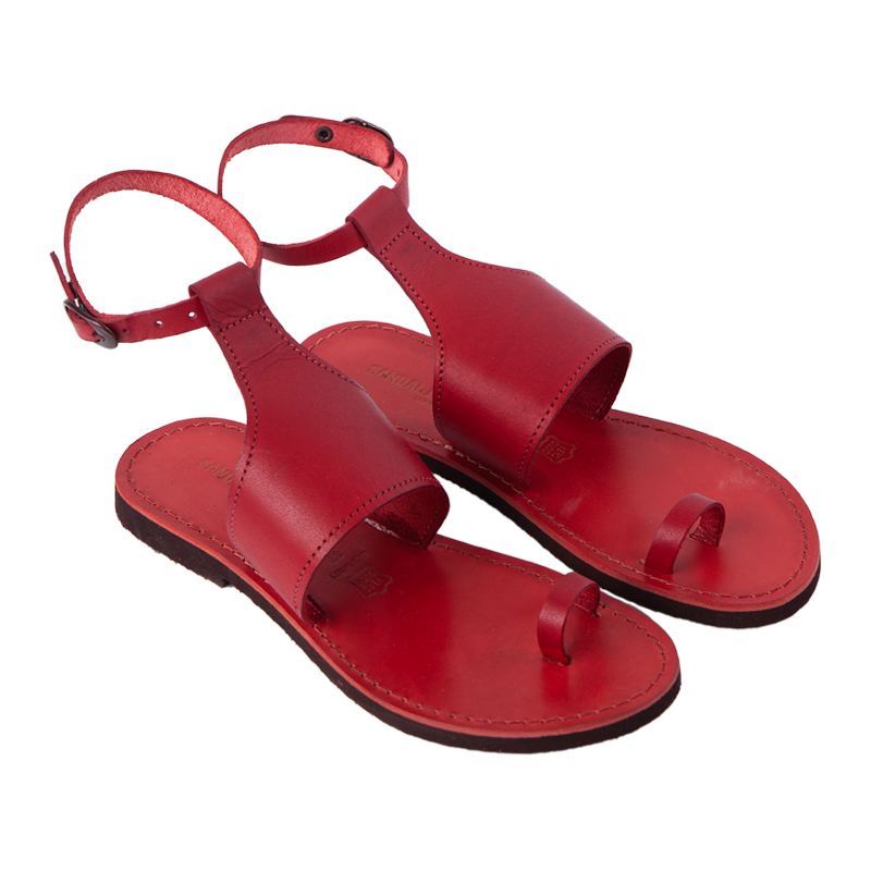women's red gladiator sandals