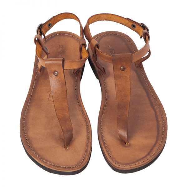 Men s Esclama Lace up sandals in Cognac Sandalishop