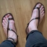 handmade_leather_sandals_for_mens_PHILIPPE_MAUREAU_FANS_BROWN