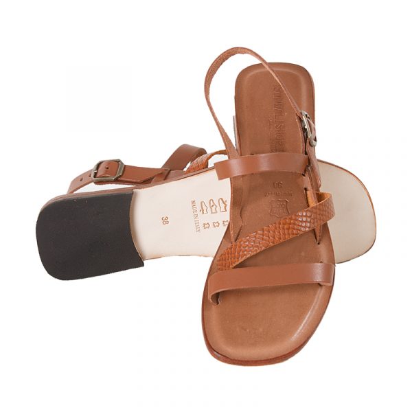 Women's Sonora Strappy sandals in Cognac 