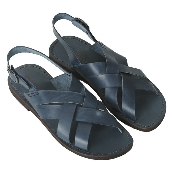 Blue gladiator sandals deals