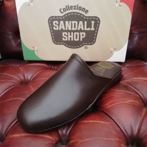 Pantofole Uomo Pelle Ciabatte da casa Artigianali Sandalishop