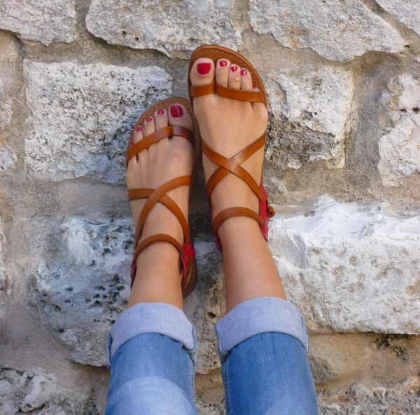 gladiator sandals with capris