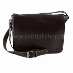 Borsa tracolla Messenger unisex testa di moro