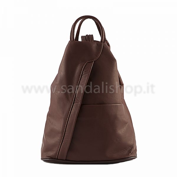 Ladies leather look backpack sale