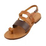 Sandalo chiuso dietro Allure cognac da donna