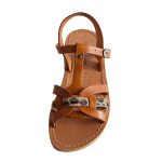 sandali-cuoio-chiuso-donna-elegante-cognac maculato-2
