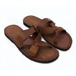 Men’s Turne Slide sandals in Cognac