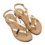 Women’s Collier Strappy sandals in Gold