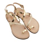 Women’s Treccia Strappy sandals in Gold