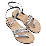 Women’s Arizona Lace up sandals in Silver