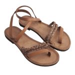 Sandalo schiava Arizona cognac da donna