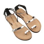 Women’s Calipso Lace up sandals in Silver