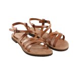 Women’s Vip Strappy sandals in Cognac